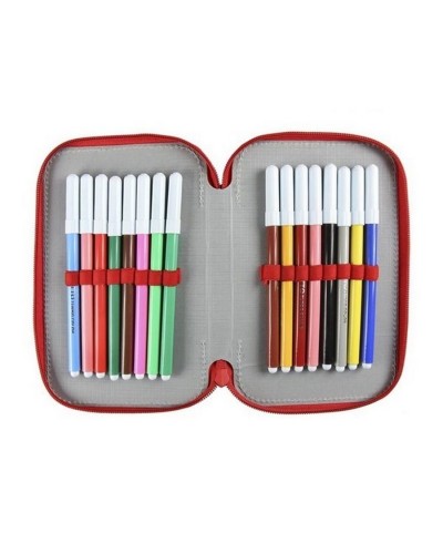 Astuccio Scuola Triplo Spiderman Marvel Giotto Confezione 42 Pezzi