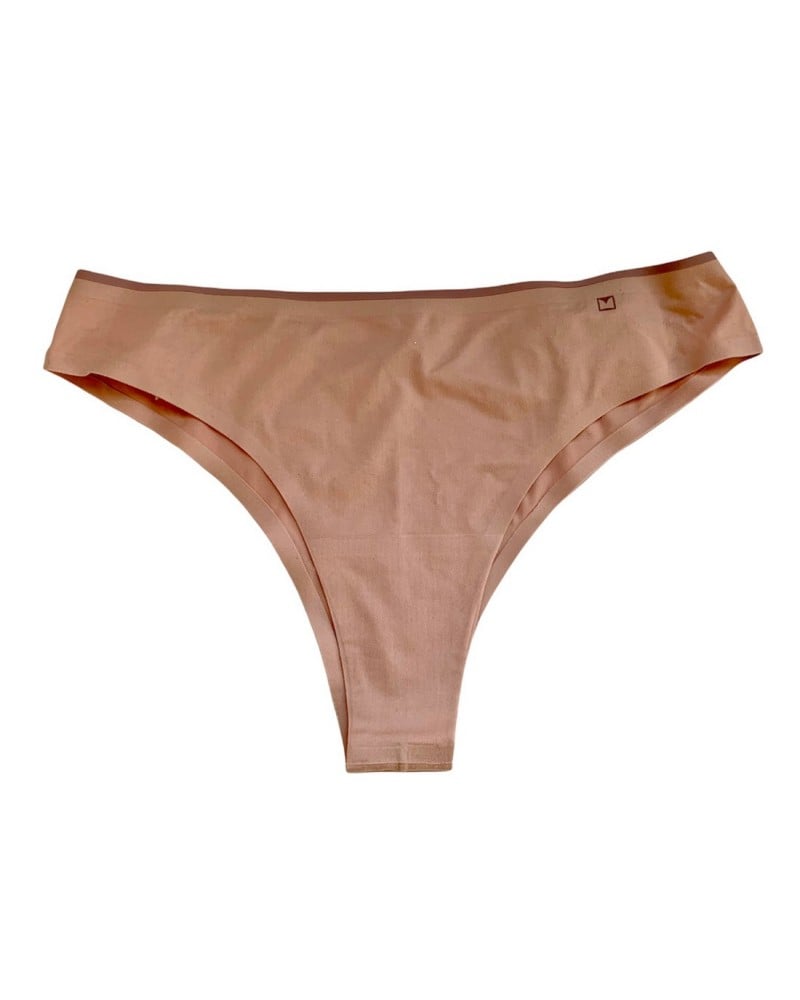 Slip Brasiliana Liscia Cuciture Invisibili Lormar Naturale