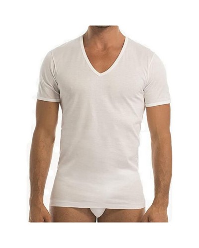 Maglia Uomo Bianca Filo Di Scozia Irge Scollo A V Confezione 3 Pezzi