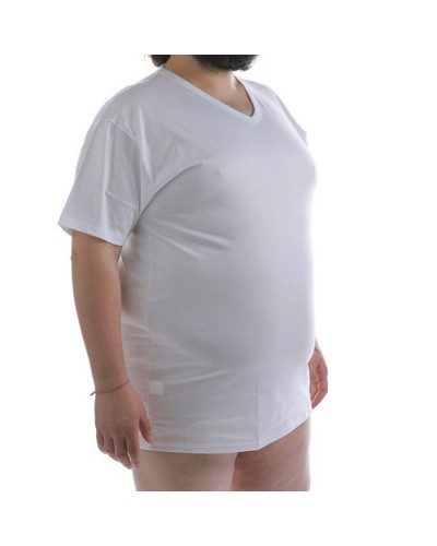 Maglia Mezza Manica Uomo Taglie Forti Punta Filo Di Scozia Irge