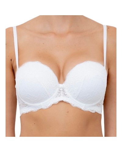 Reggiseno Raddoppia La Taglia Pizzo Lormar Extra Pizzo Fascia
