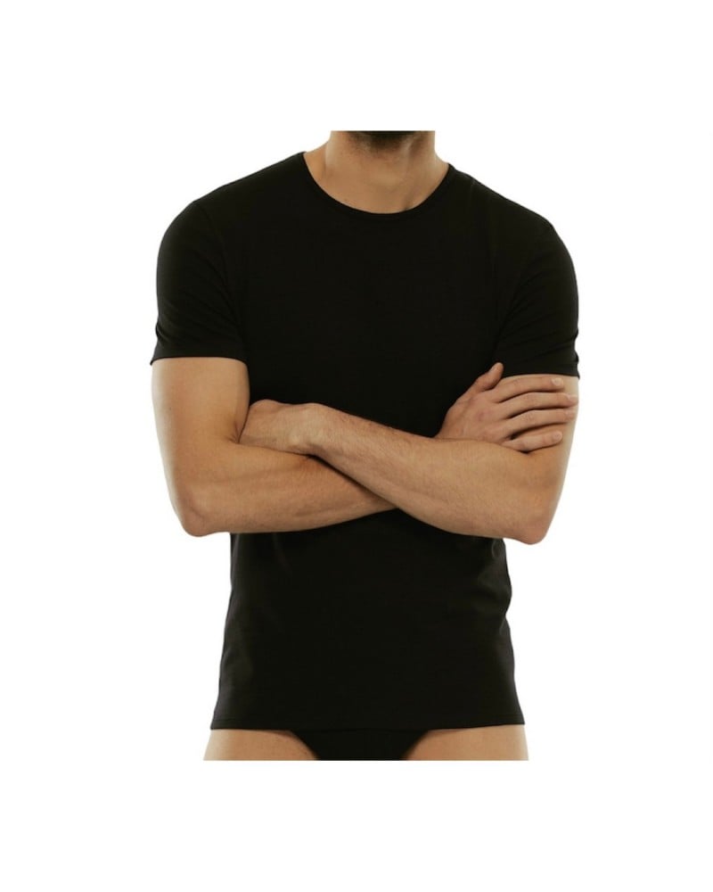 Maglia Mezza Manica Uomo Caldo Cotone Girogola Irge Confezione 3 Pezzi