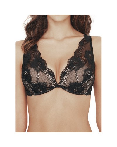Bralette Donna Lormar Push Up E Pizzo Con Ferretto