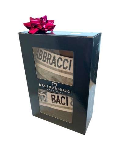 Slip Uomo Baci & Abbracci Confezione Regalo 2 Pezzi
