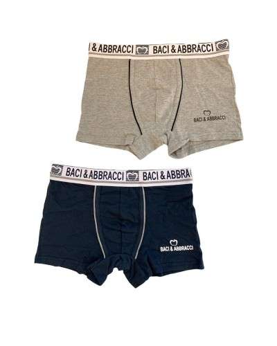 Boxer Uomo Baci & Abbracci Confezione Regalo 2 Pezzi