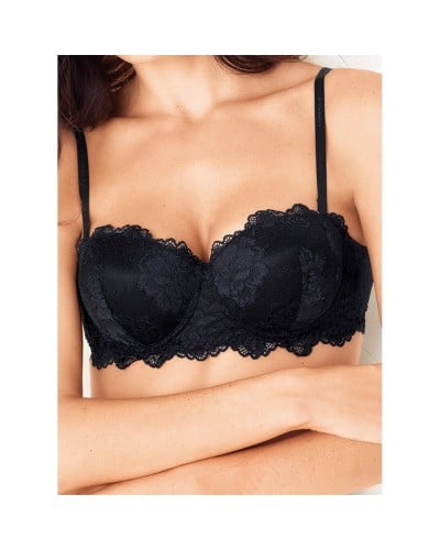 Reggiseno Lormar Fascia Più 1 Taglia Pizzo Con Ferretto Push Up