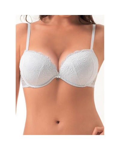 Reggiseno Doppio Push Up Pizzo e Ferretto Lormar
