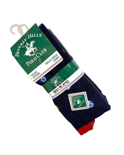 Calza Uomo Lunga Caldo Cotone Fantasia Biliardo Confezione 3 Paia BHPC
