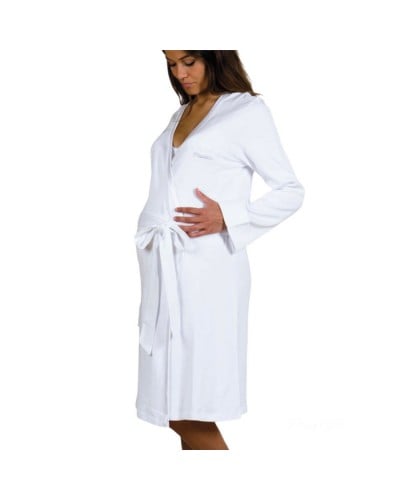 Vestaglia Donna Clinica Aperta Avanti Cotone Caldo Mamina