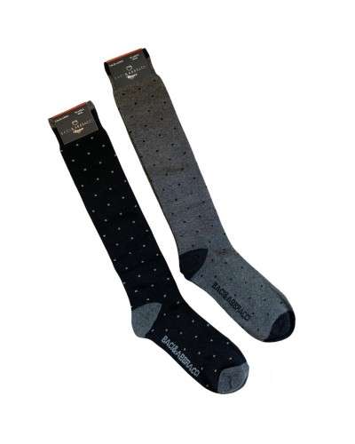 Calza Uomo Lunga Caldo Cotone Idea Regalo Baci & Abbracci Moda Confezione 2 Paia