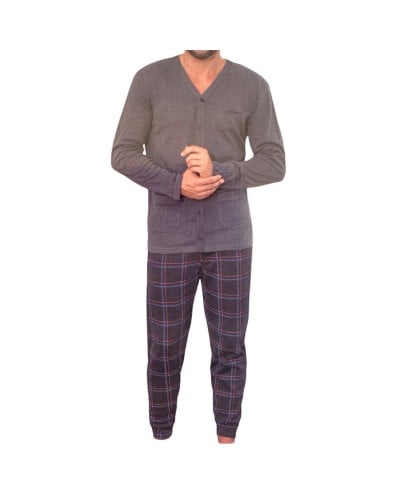 Pigiama Uomo Cardigan Cotone Caldo De Fonseca