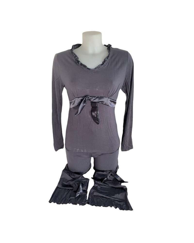 Pigiama Donna In Cotone Modal Manica Lunga Cuore Di Donna