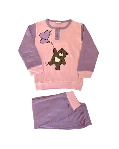 Pigiama Bambina Cotone Caldo Magnolia