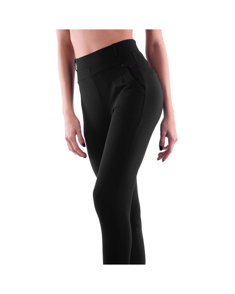 Leggings da donna metallizzati pantaloni metallici da donna