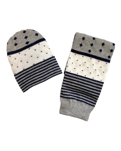 Cappello E Sciarpa Neonato In Cotone Mafer