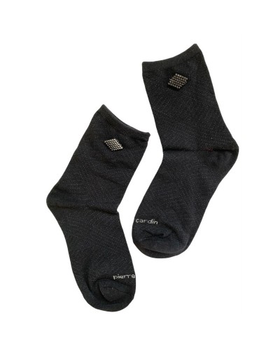 Calzino Donna Cotone Caldo Con Applicazione Pierre Cardin