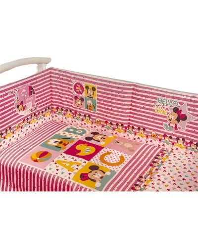 Set Lettino Culla Con Sbarre 3 Pezzi Disney Minnie