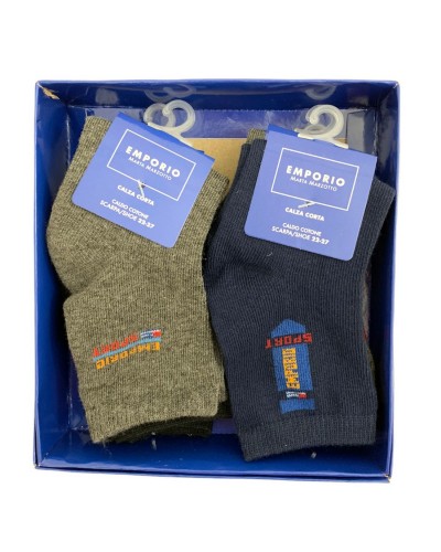 Calza Corta Bimbo Cotone Caldo Marta Marzotto Confezione 6 Paia