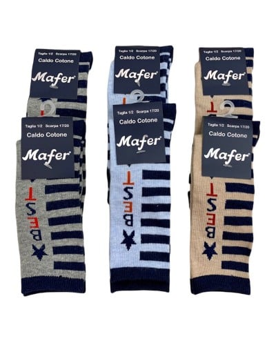 Calza Lunga Neonato Cotone Caldo Mafer Confezione 6 Paia