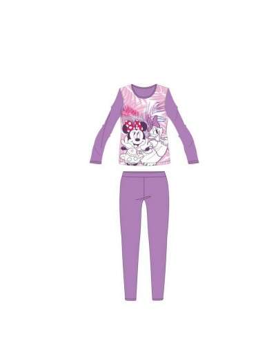 Pigiama Donna Manica Lunga Cotone Minnie Disney