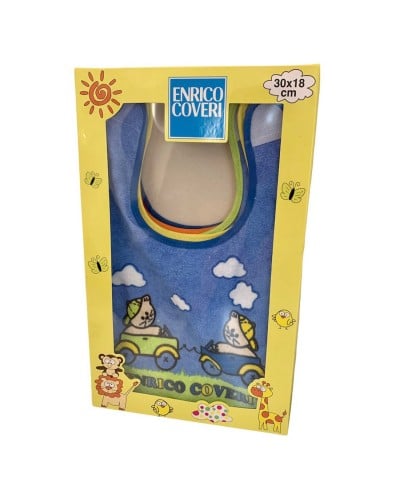 Bavette Neonato Con Strappo Plastificate Enrico Coveri Confezione 6 Pezzi