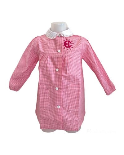 Grembiule Asilo Quadri Rosa Bambina Enrico Coveri