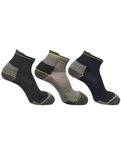 Calzino Quarter Uomo Work Cotone E Spugna Confezione 3 Paia DAG