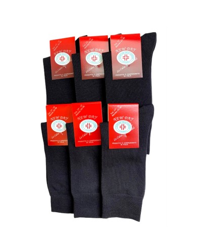 Calza Corta Uomo Sanitaria Cotone Caldo Confezione 6 Paia New Day