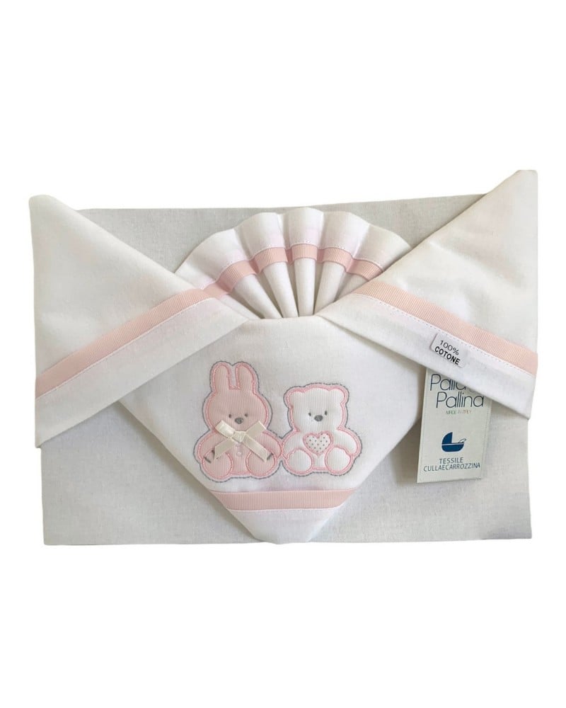 Lenzuolo Carrozzino 3 Pezzi Cotone Caldo Palla Pallina