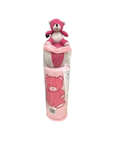 Plaid Più Pupazzo In Pile Neonati Idea Regalo T&R Baby