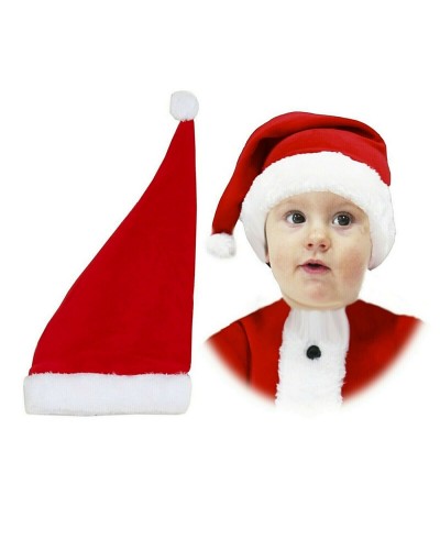 Cappello Natale Neonati Pon Pon Rosso Bidibimbo