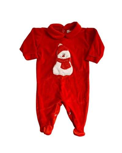 Tutina Neonati Ciniglia Natale Rossa Emozioni