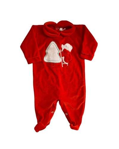 Tutina Neonati Ciniglia Natale Rossa Emozioni