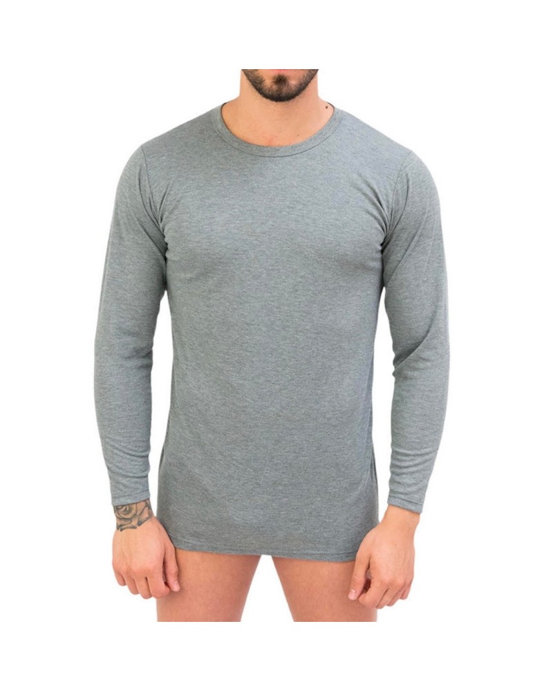 Maglia Manica Lunga Uomo Caldo Cotone Giro Irge Confezione 3 Pezzi