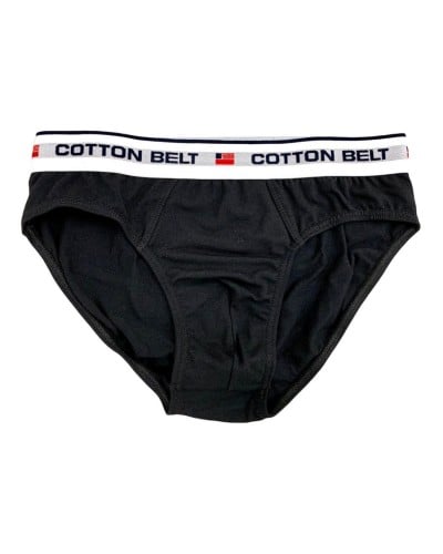 Slip Uomo Cotone Bielastico Elastico Esterno Cotton Belt Confezione 3 Pezzi
