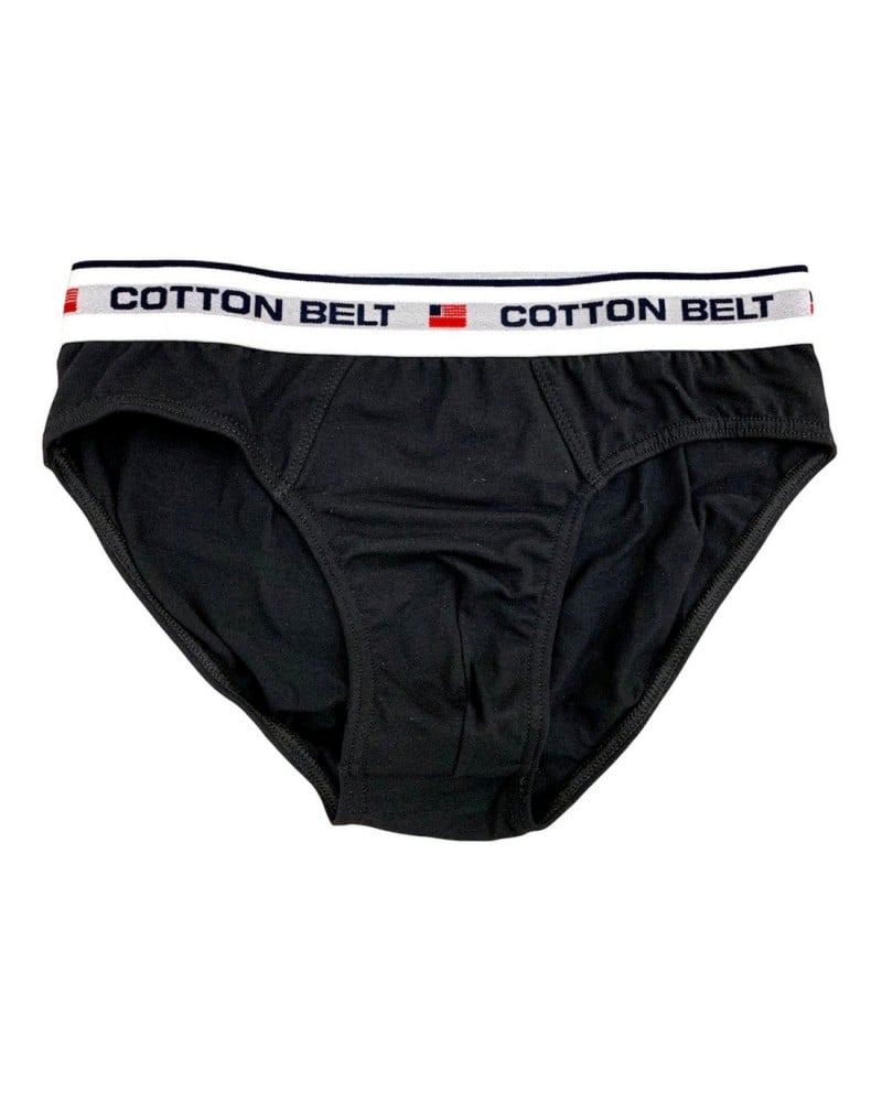 Slip Uomo Cotone Bielastico Elastico Esterno Cotton Belt Confezione 3 Pezzi