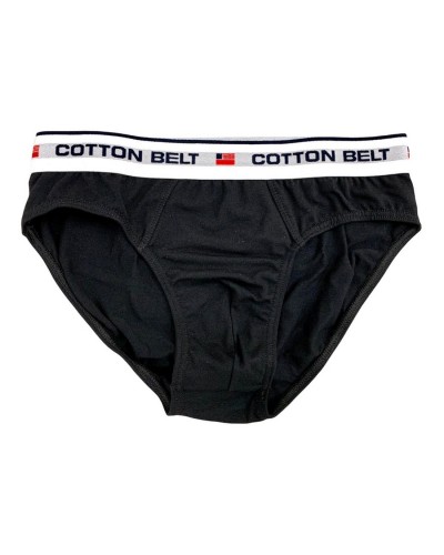 Slip Uomo Cotone Bielastico Elastico Esterno Cotton Belt Confezione 3 Pezzi