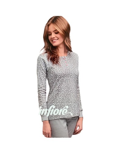 Pigiama Donna Infiore Cotone Caldo Serie Aurora