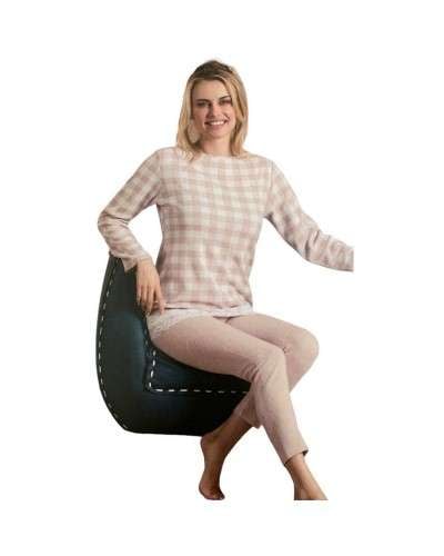 Pigiama Donna Punto Milano Pepenero Scacchi Made In Italy