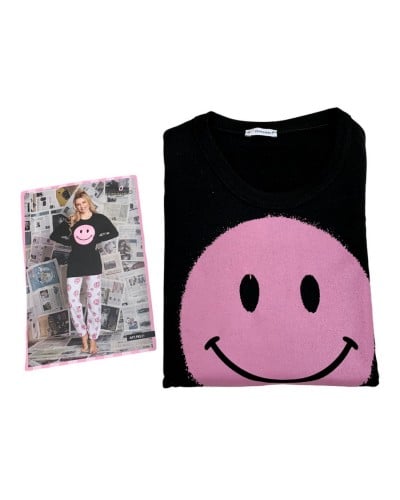 Pigiama Donna Cotone Caldo Pepenero Smile Made In Italy