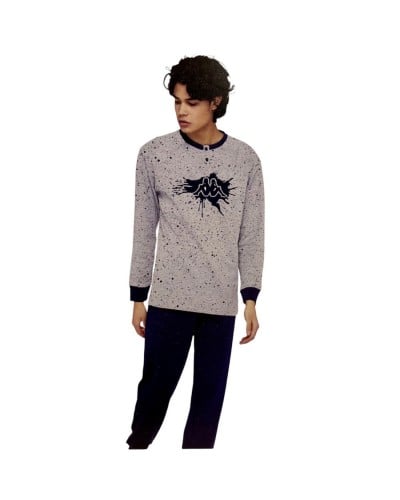 Pigiama Uomo Cotone Manica Lunga Kappa Logo