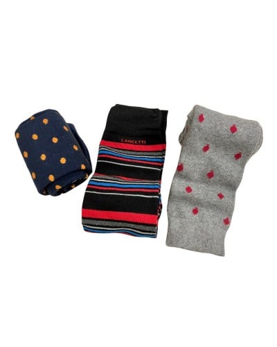 Calza Uomo Cotone Caldo Idea Regalo Lancetti Confezione 3 Paia