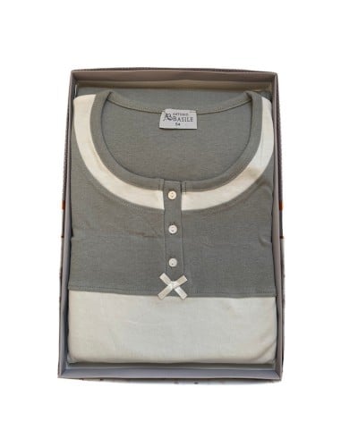 Pigiama Donna Cotone Caldo Taglie Forti Basile