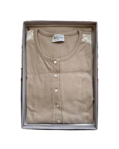 Camicia Da Notte Donna Cotone Caldo Serafino Basile