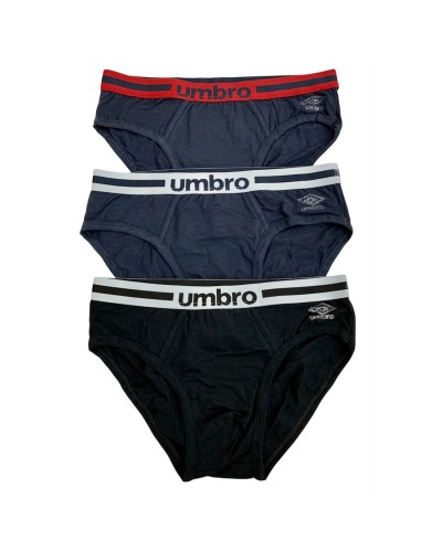 Slip Uomo Umbro Cotone Elasticizzato Moda Confezione 3 Pezzi