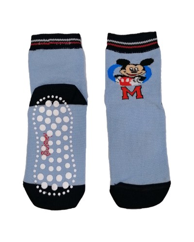 Calzino Antiscivolo Cotone Caldo Mickey Mouse Confezione 3 Paia