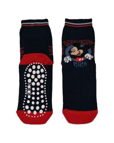 Calzino Antiscivolo Cotone Caldo Mickey Mouse Confezione 3 Paia