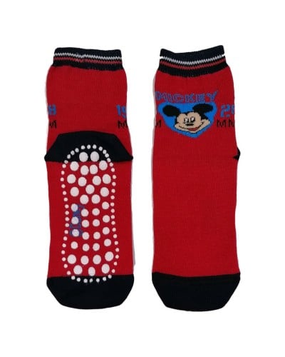 Calzino Antiscivolo Cotone Caldo Mickey Mouse Confezione 3 Paia