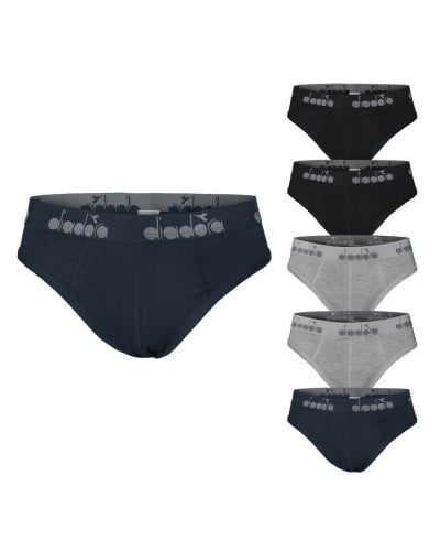 Slip Uomo Diadora Cotone Elasticizzato Confezione 3 Pezzi