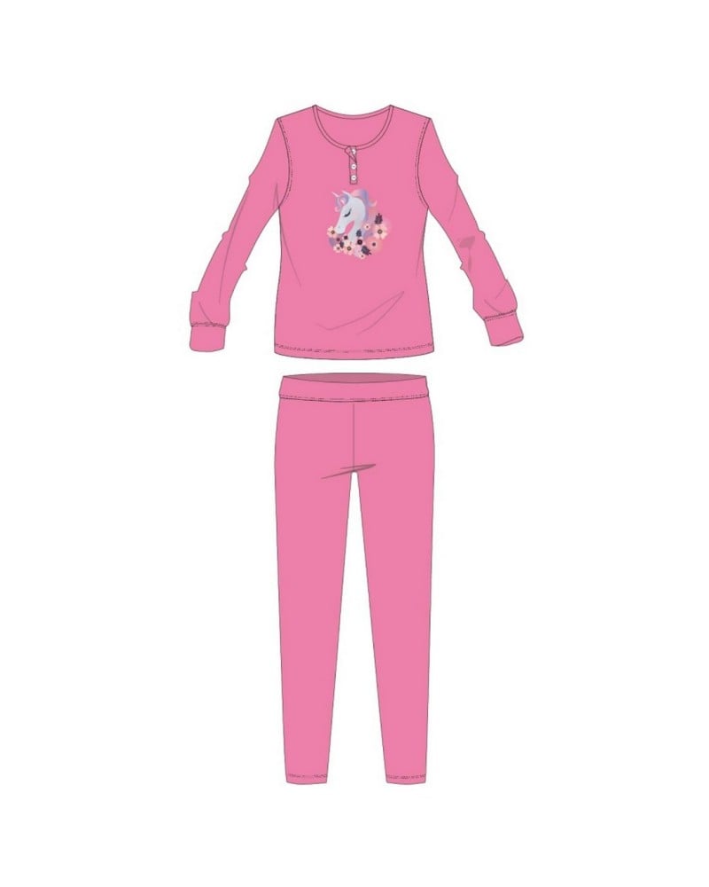 Pigiama Bambina Felpa Unicorno